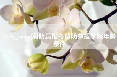 石狮消防员报考消防救援学院年龄条件