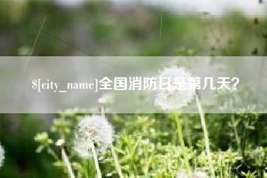 石狮全国消防日是第几天？