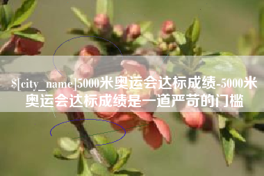 石狮5000米奥运会达标成绩-5000米奥运会达标成绩是一道严苛的门槛
