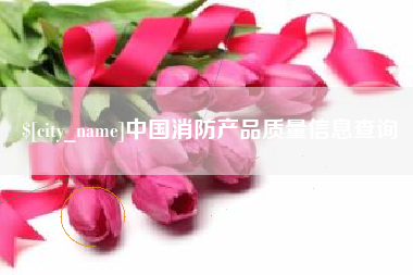 石狮中国消防产品质量信息查询