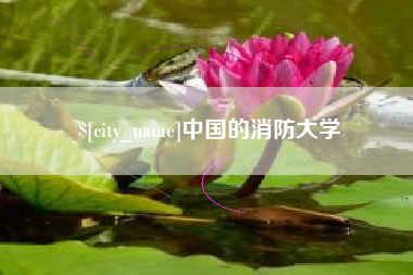 石狮中国的消防大学