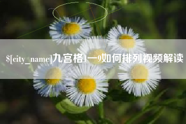 石狮九宫格1一9如何排列视频解读
