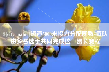 石狮短道5000米接力分配圈数-每队由多名选手共同完成这一漫长赛程
