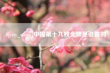 石狮中国第十九枚金牌是谁得的