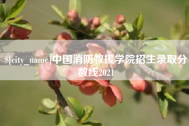 石狮中国消防救援学院招生录取分数线2021