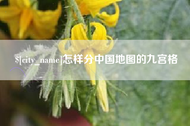 石狮怎样分中国地图的九宫格