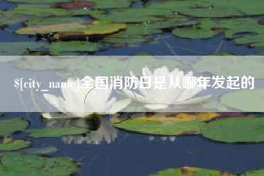 石狮全国消防日是从哪年发起的