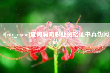 石狮查询消防职业资格证书真伪网站