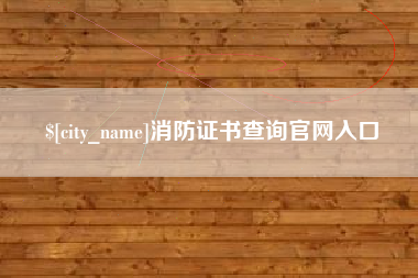 石狮消防证书查询官网入口